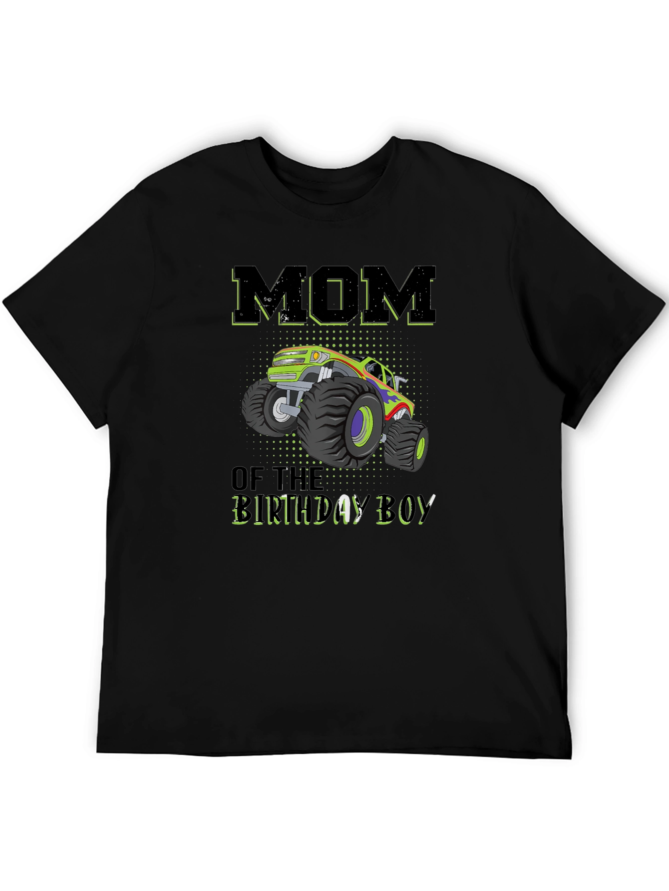 Mom of the Birthday Boy Monster Truck T-Shirt