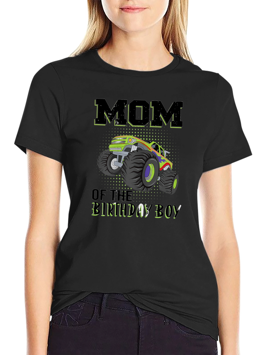 Mom of the Birthday Boy Monster Truck T-Shirt
