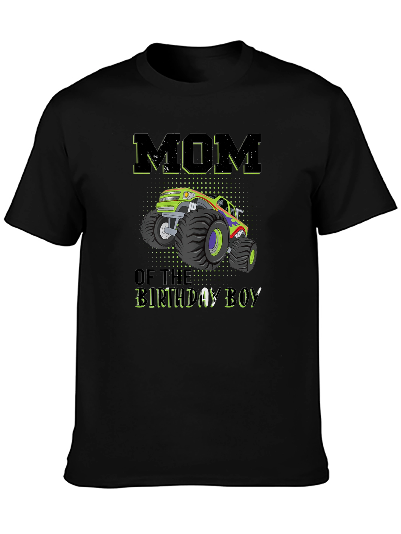 Mom of the Birthday Boy Monster Truck T-Shirt