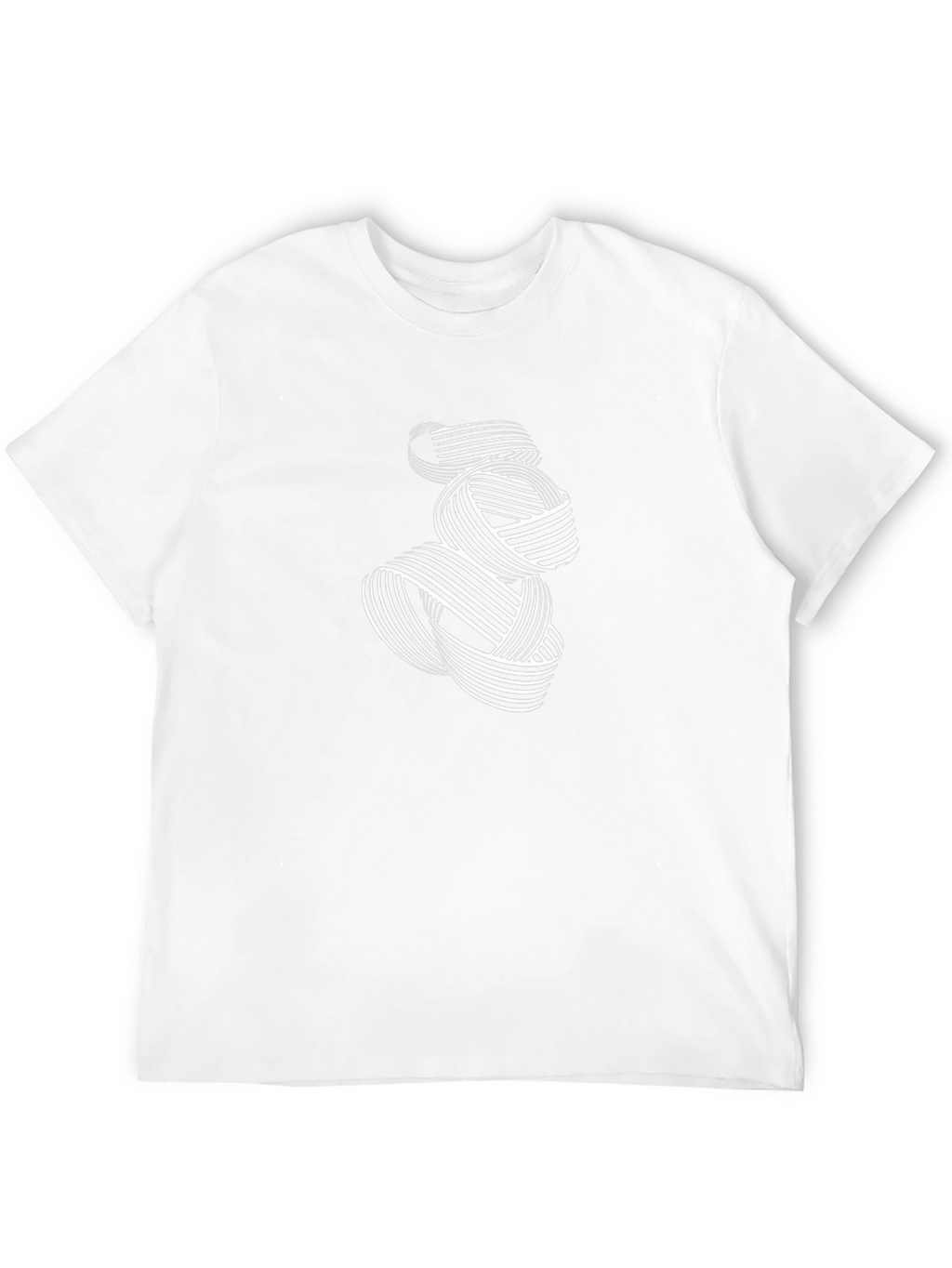 Abstract Geometric Graphic Tee - Black