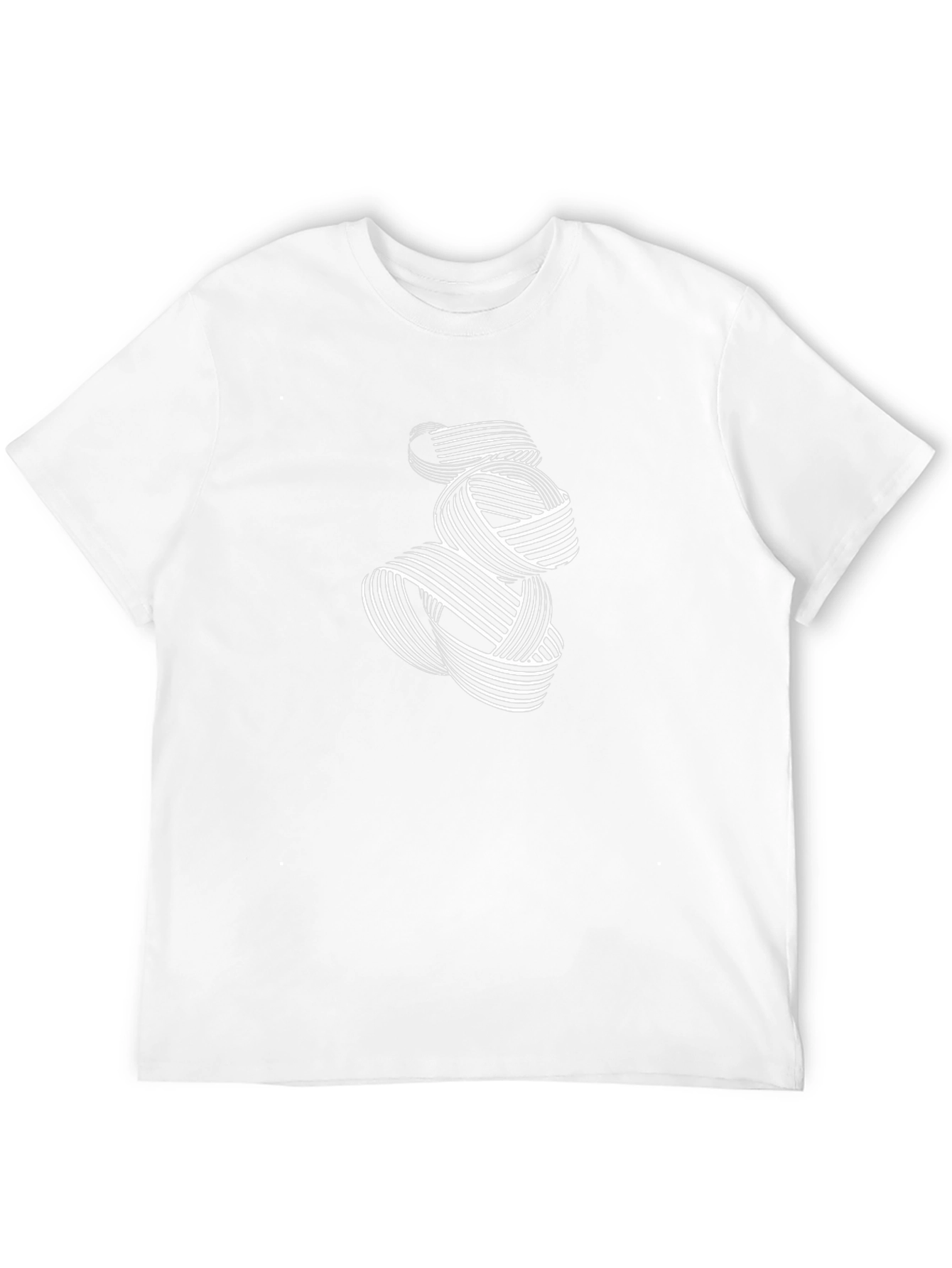 Abstract Geometric Graphic Tee - Black