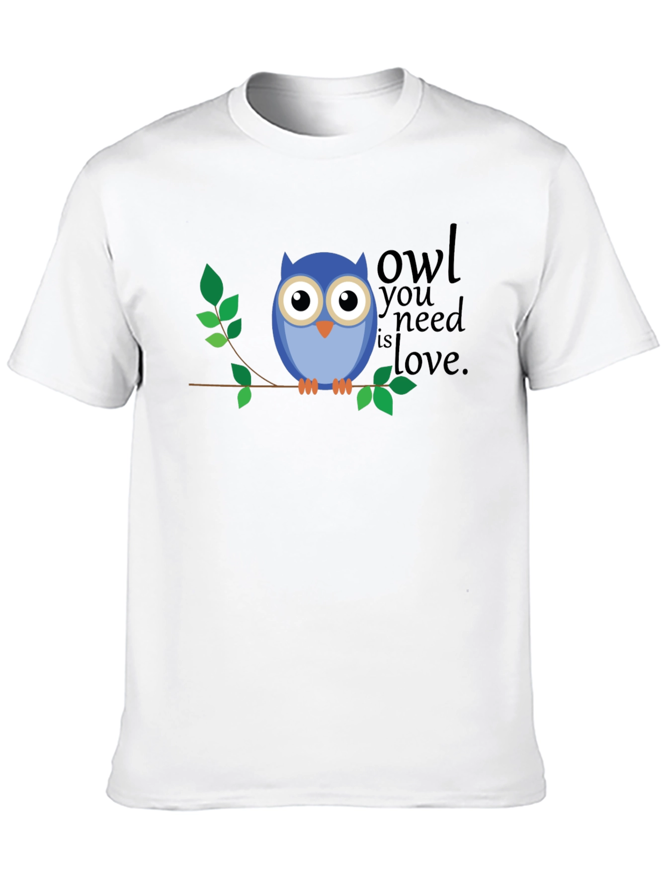 Owl You Need Is Love Graphic T-Shirt - Black