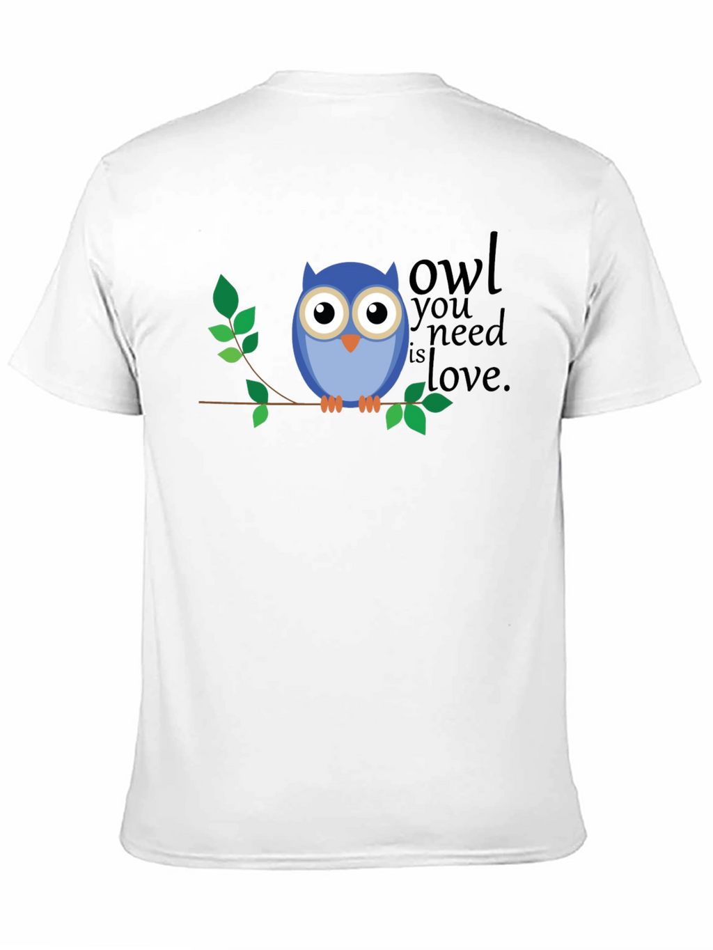 Owl You Need Is Love Graphic T-Shirt - Black