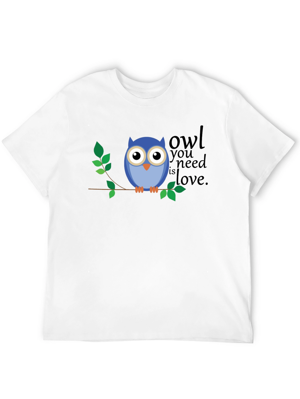 Owl You Need Is Love Graphic T-Shirt - Black
