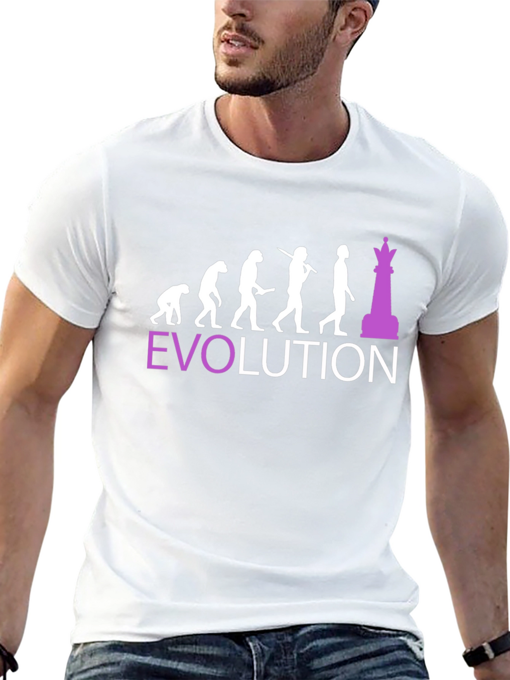 Chess Evolution Graphic T-Shirt - Funny Player Tee