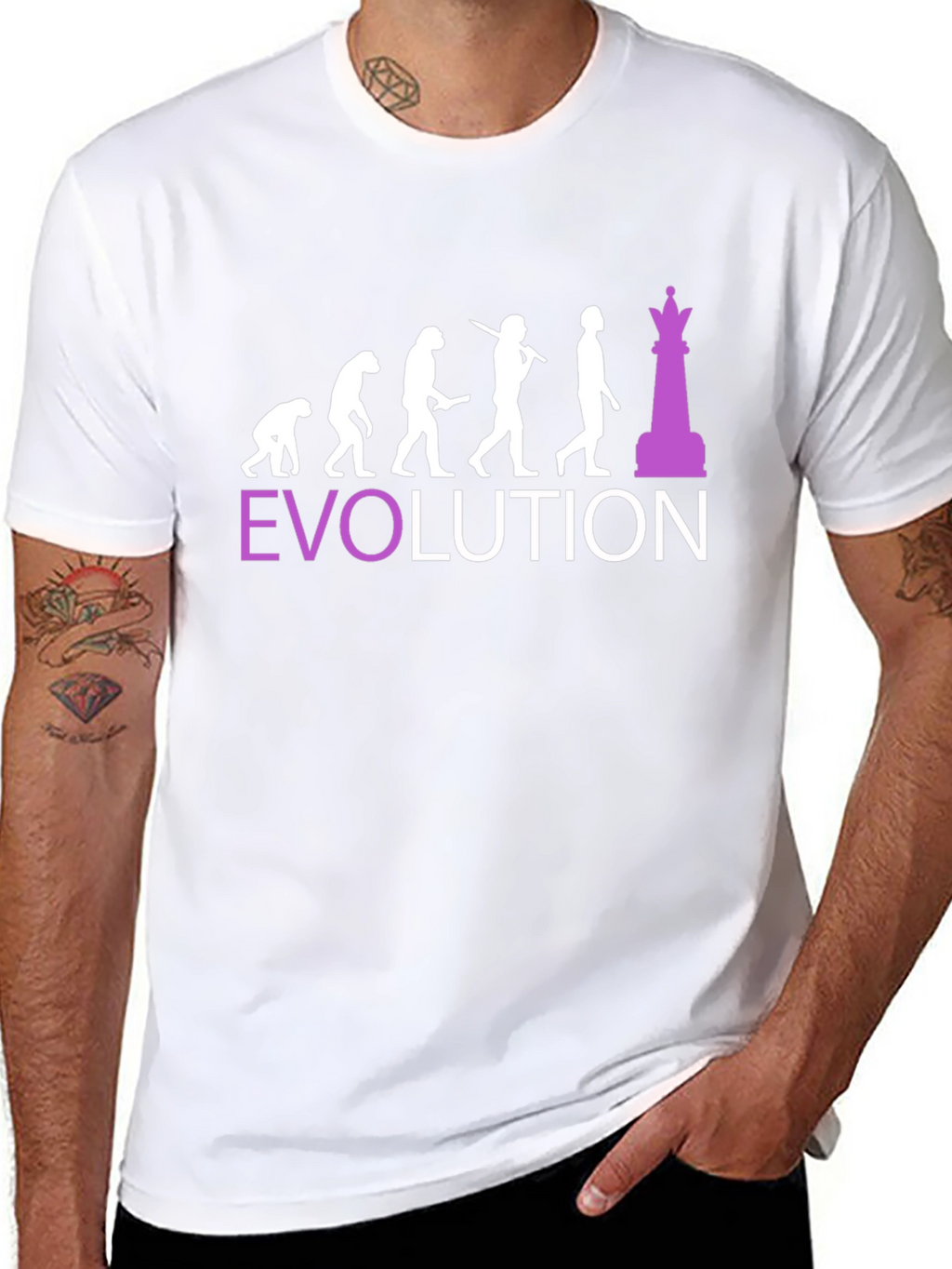 Chess Evolution Graphic T-Shirt - Funny Player Tee