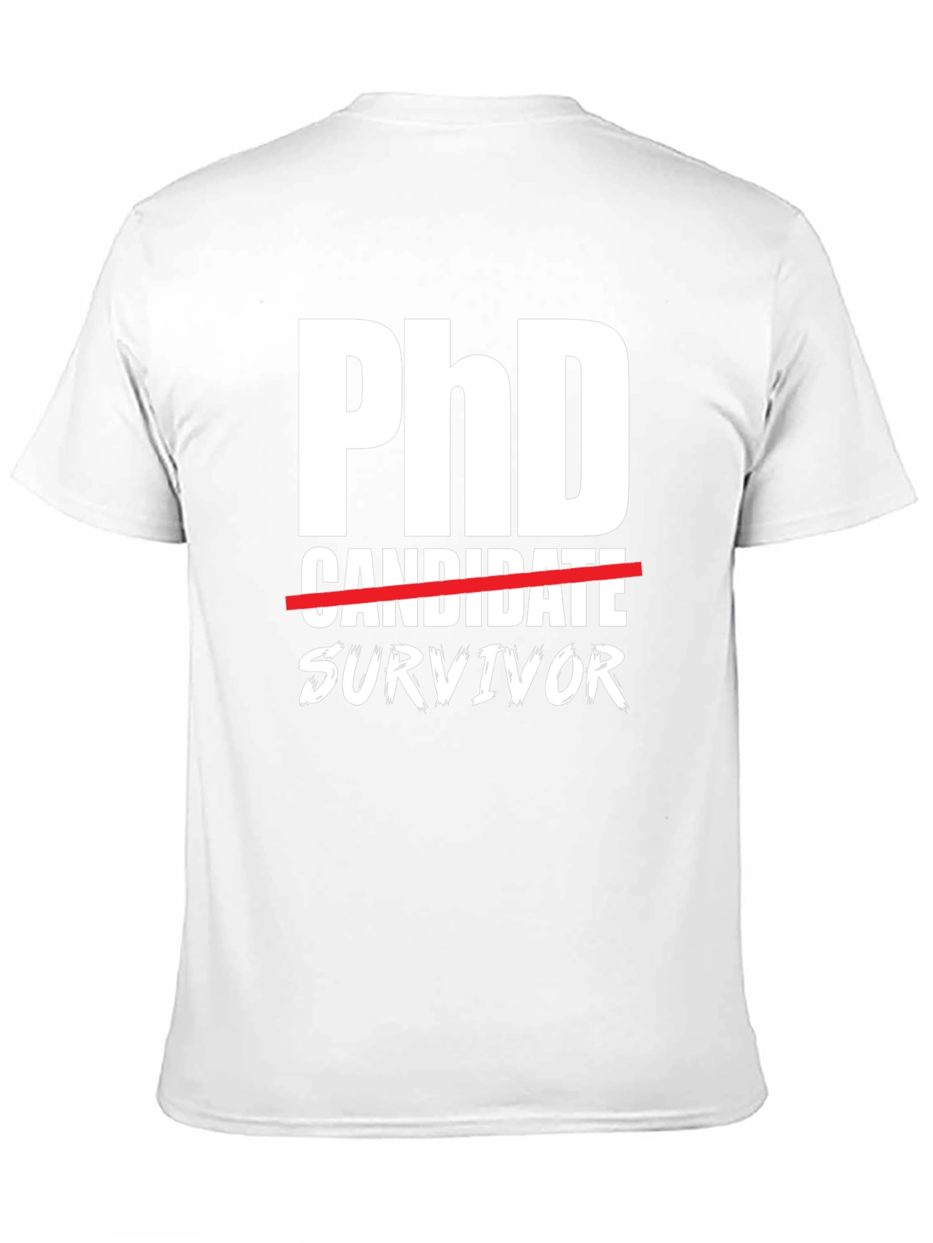 PhD Survivor Graphic T-Shirt - Black