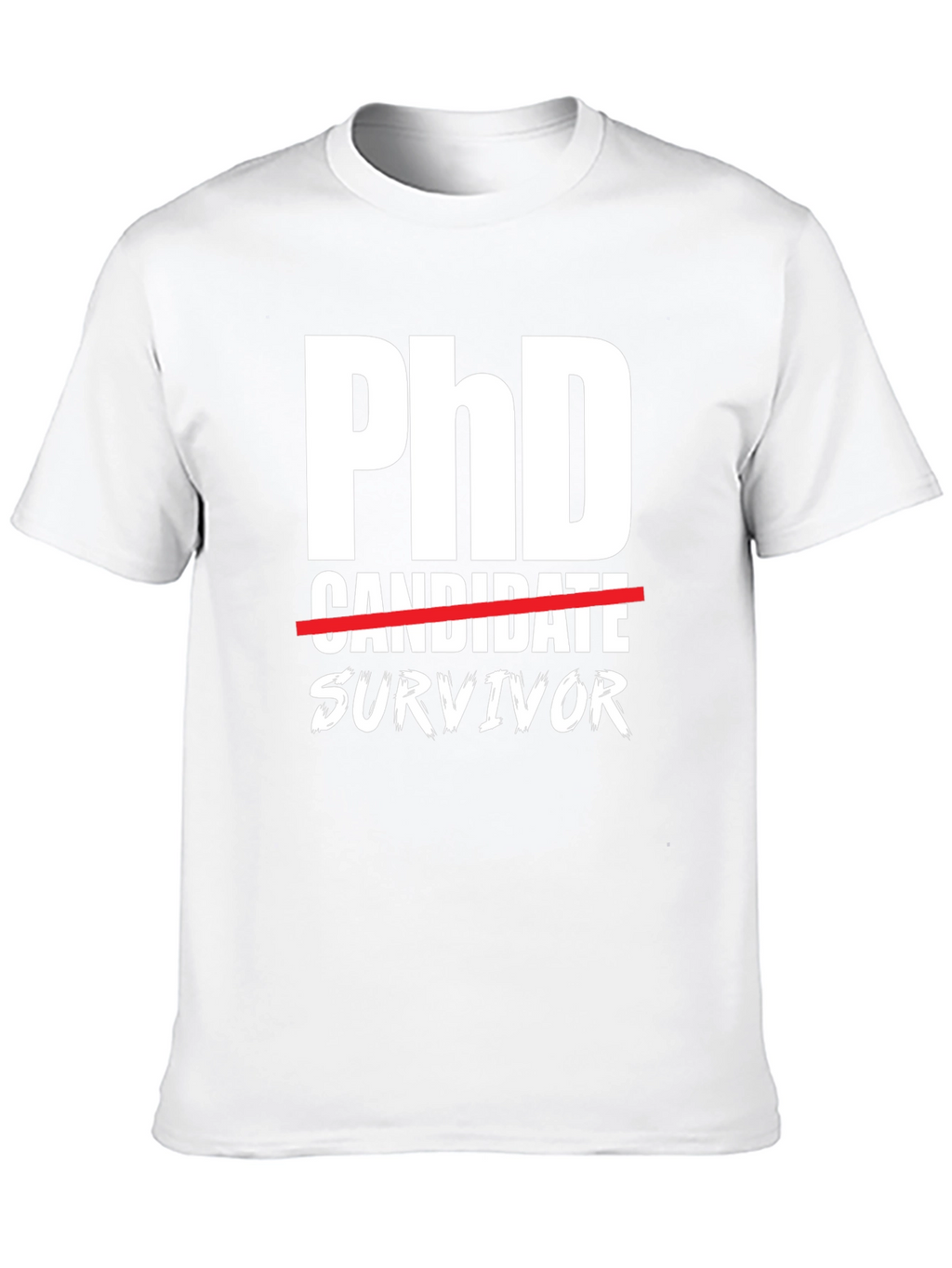 PhD Survivor Graphic T-Shirt - Black