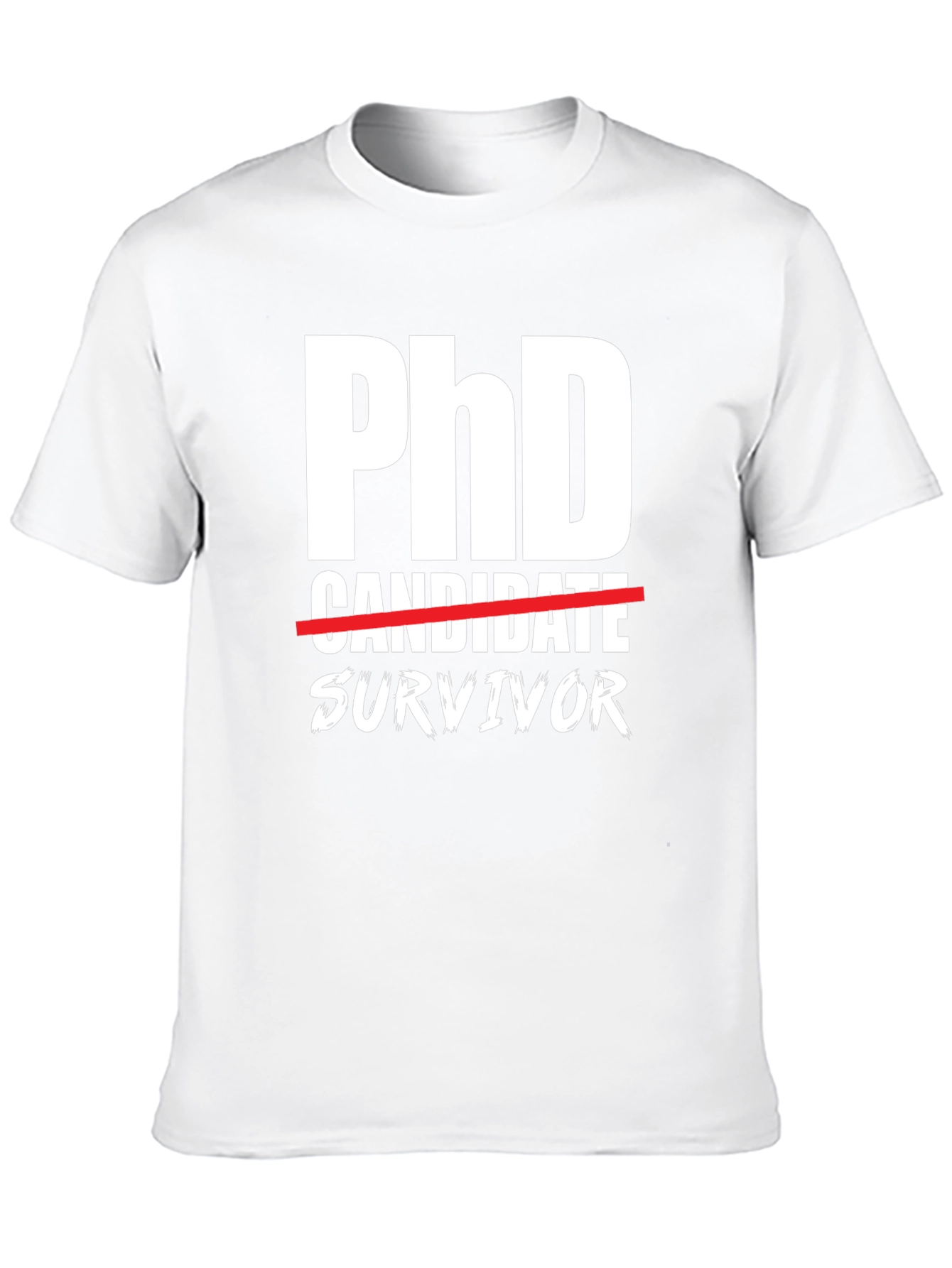 PhD Survivor Graphic T-Shirt - Black