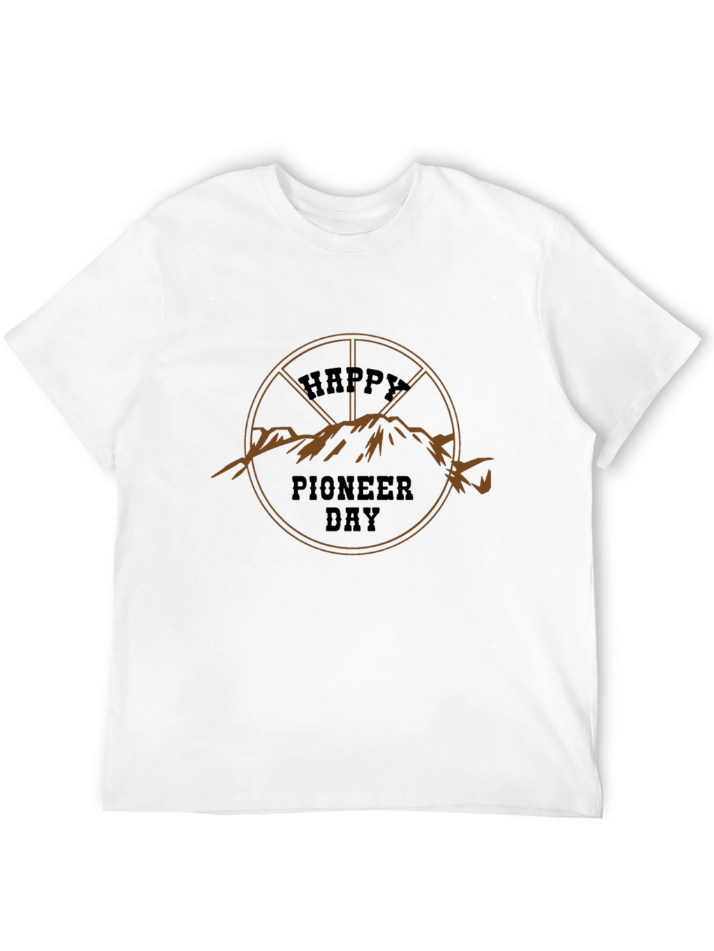 Happy Pioneer Day Black T-Shirt