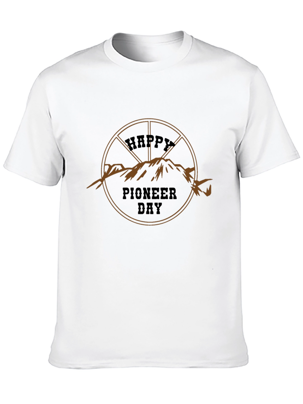 Happy Pioneer Day Black T-Shirt