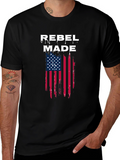 Rebel Made American Flag T-Shirt