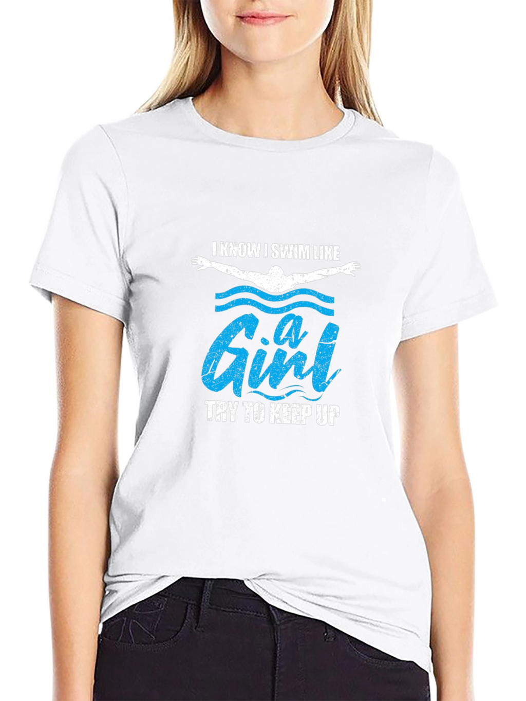 I Swim Like a Girl Funny T-Shirt