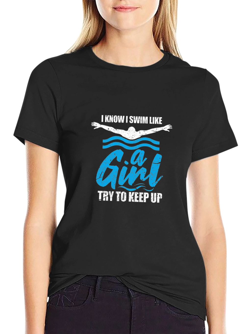 I Swim Like a Girl Funny T-Shirt