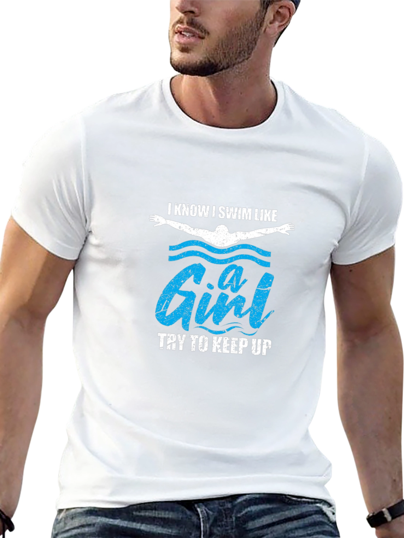 I Swim Like a Girl Funny T-Shirt
