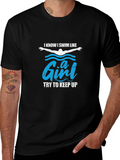 I Swim Like a Girl Funny T-Shirt