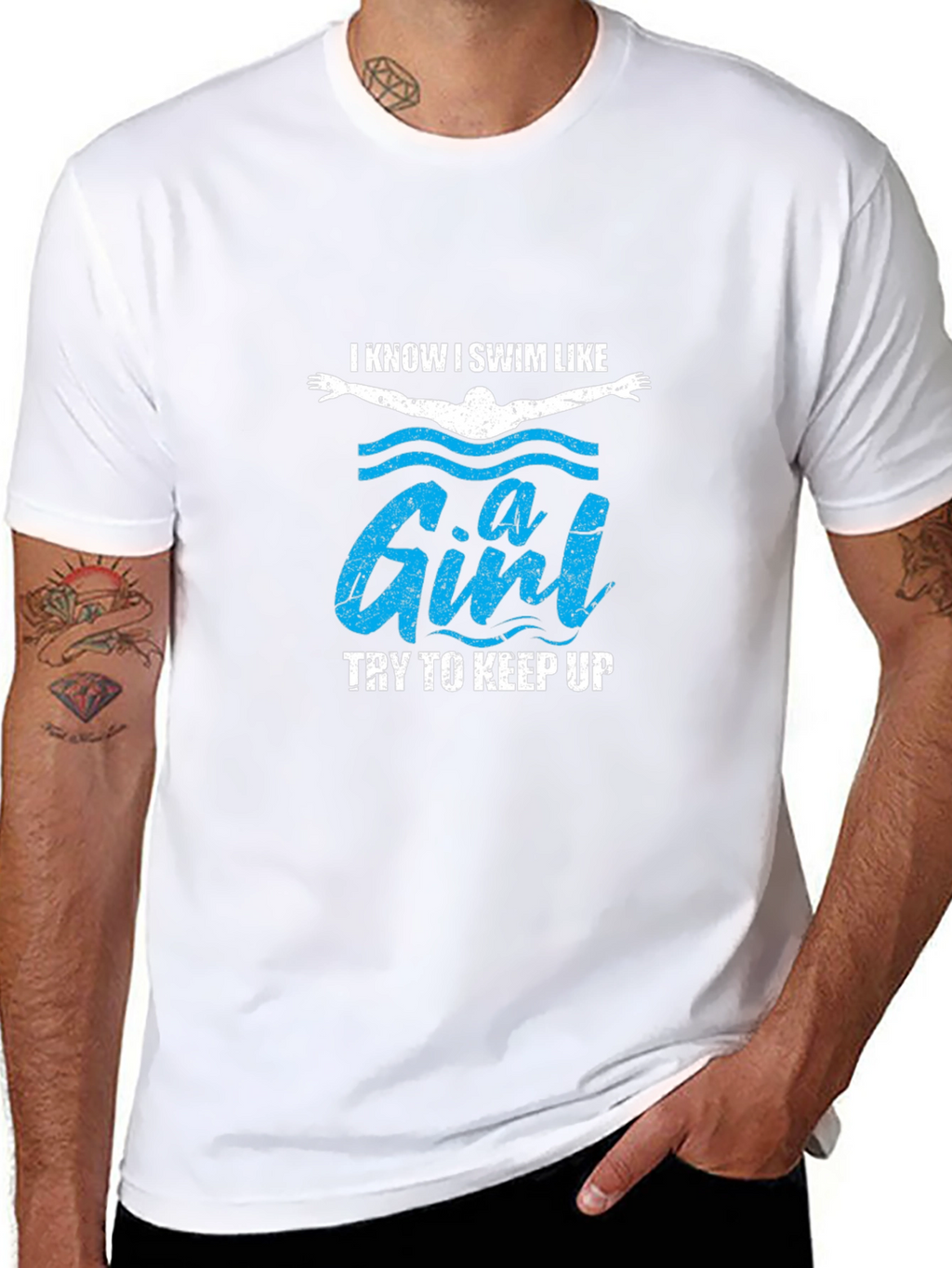 I Swim Like a Girl Funny T-Shirt