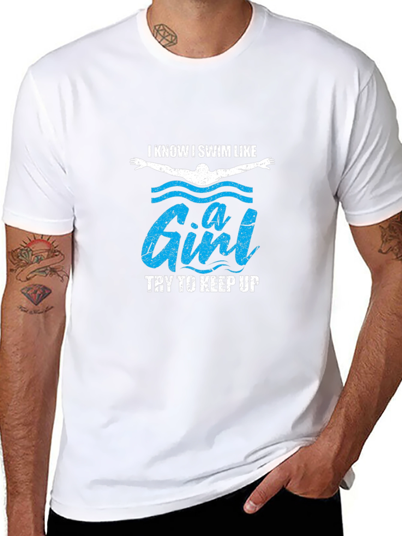 I Swim Like a Girl Funny T-Shirt