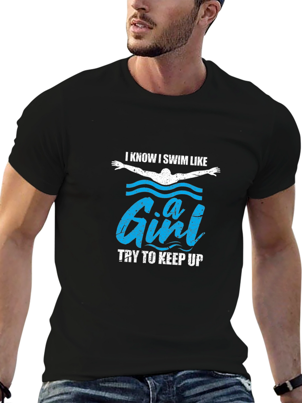 I Swim Like a Girl Funny T-Shirt