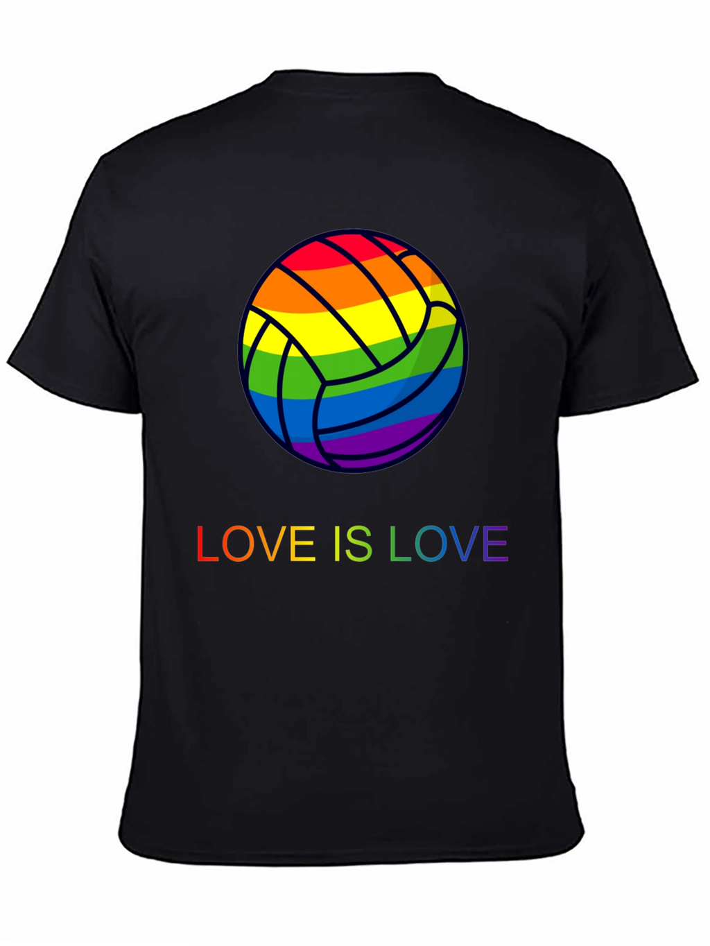 Rainbow Volleyball Love is Love T-Shirt