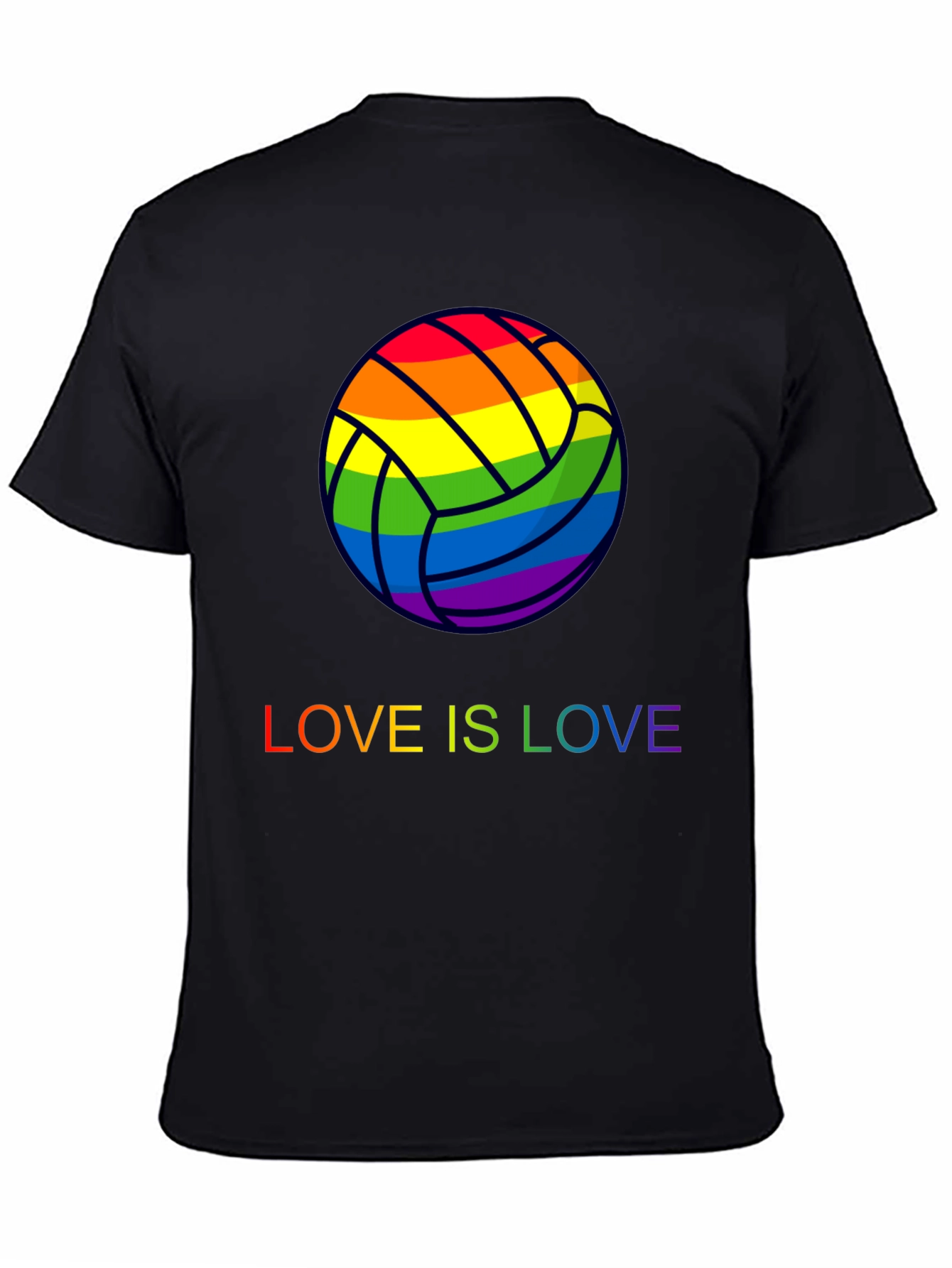 Rainbow Volleyball Love is Love T-Shirt