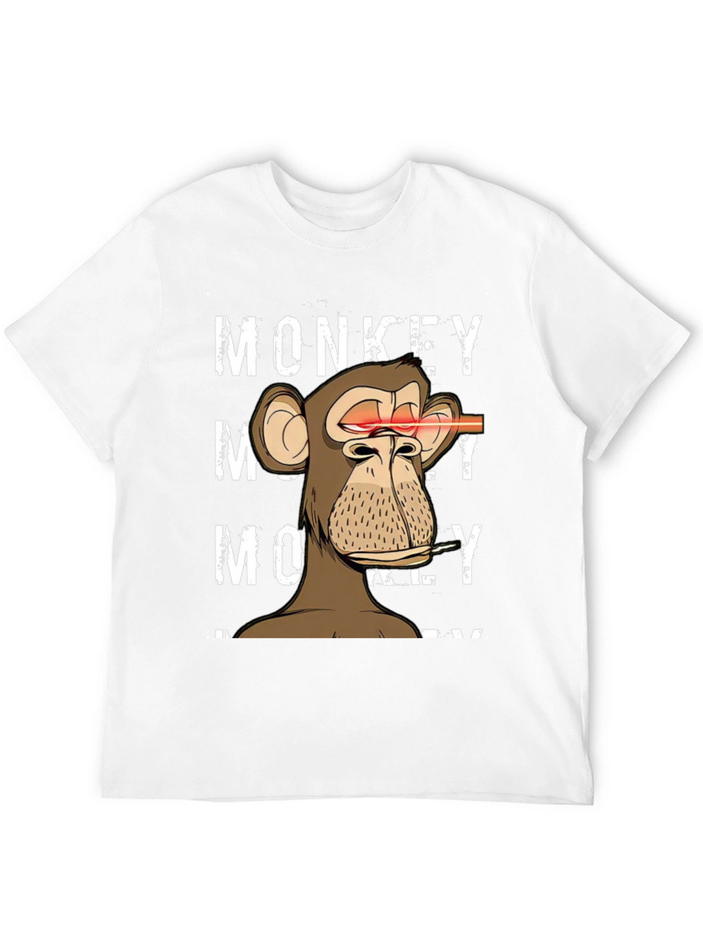 Monkey Laser Eyes Graphic T-Shirt