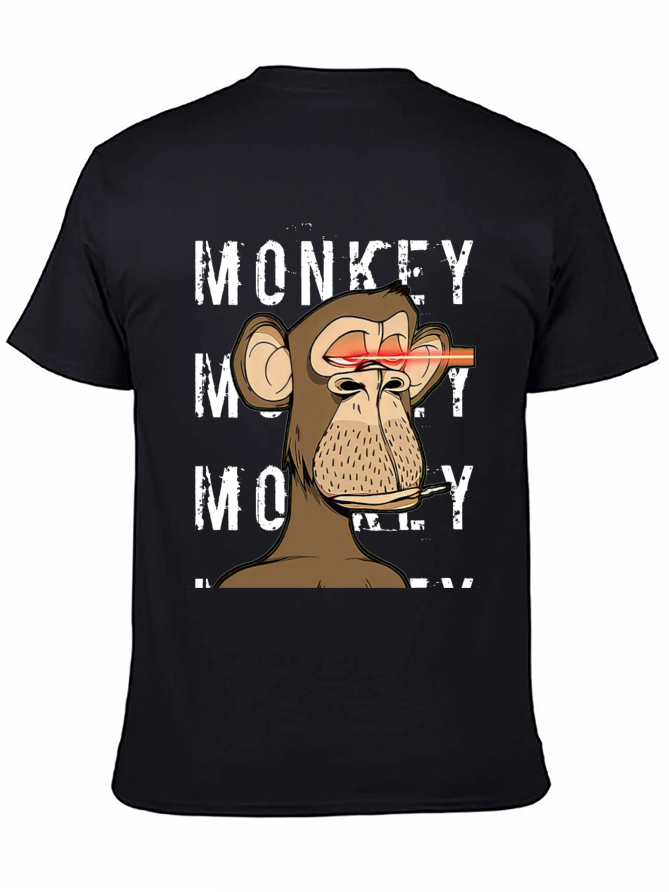 Monkey Laser Eyes Graphic T-Shirt