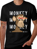 Monkey Laser Eyes Graphic T-Shirt