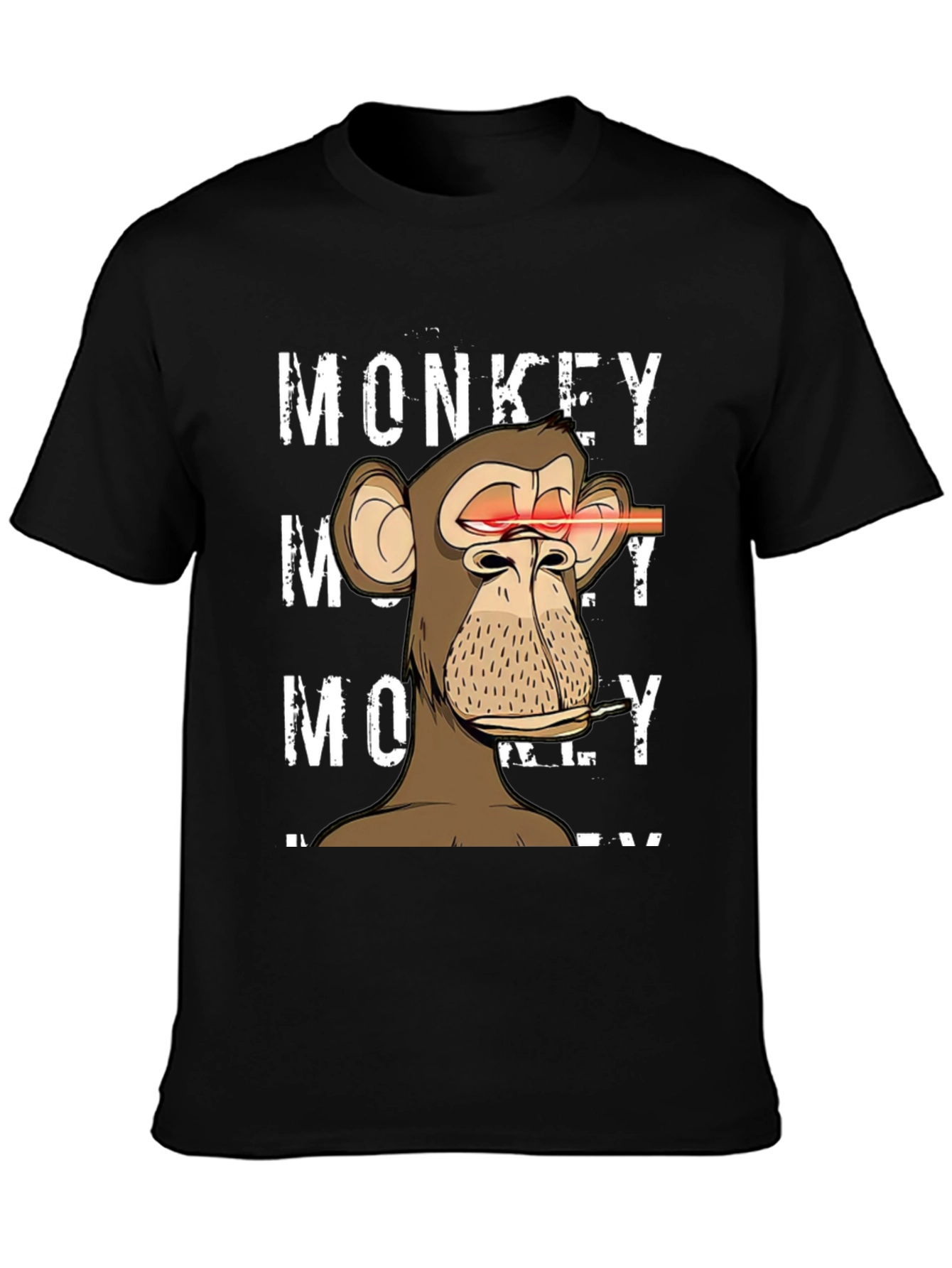 Monkey Laser Eyes Graphic T-Shirt