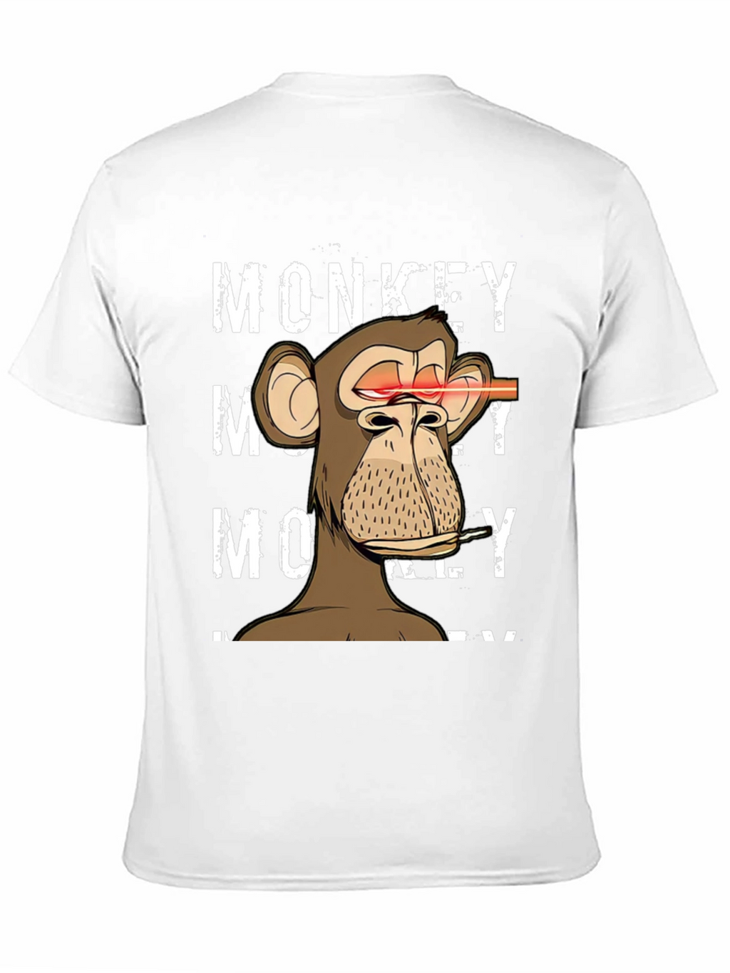 Monkey Laser Eyes Graphic T-Shirt