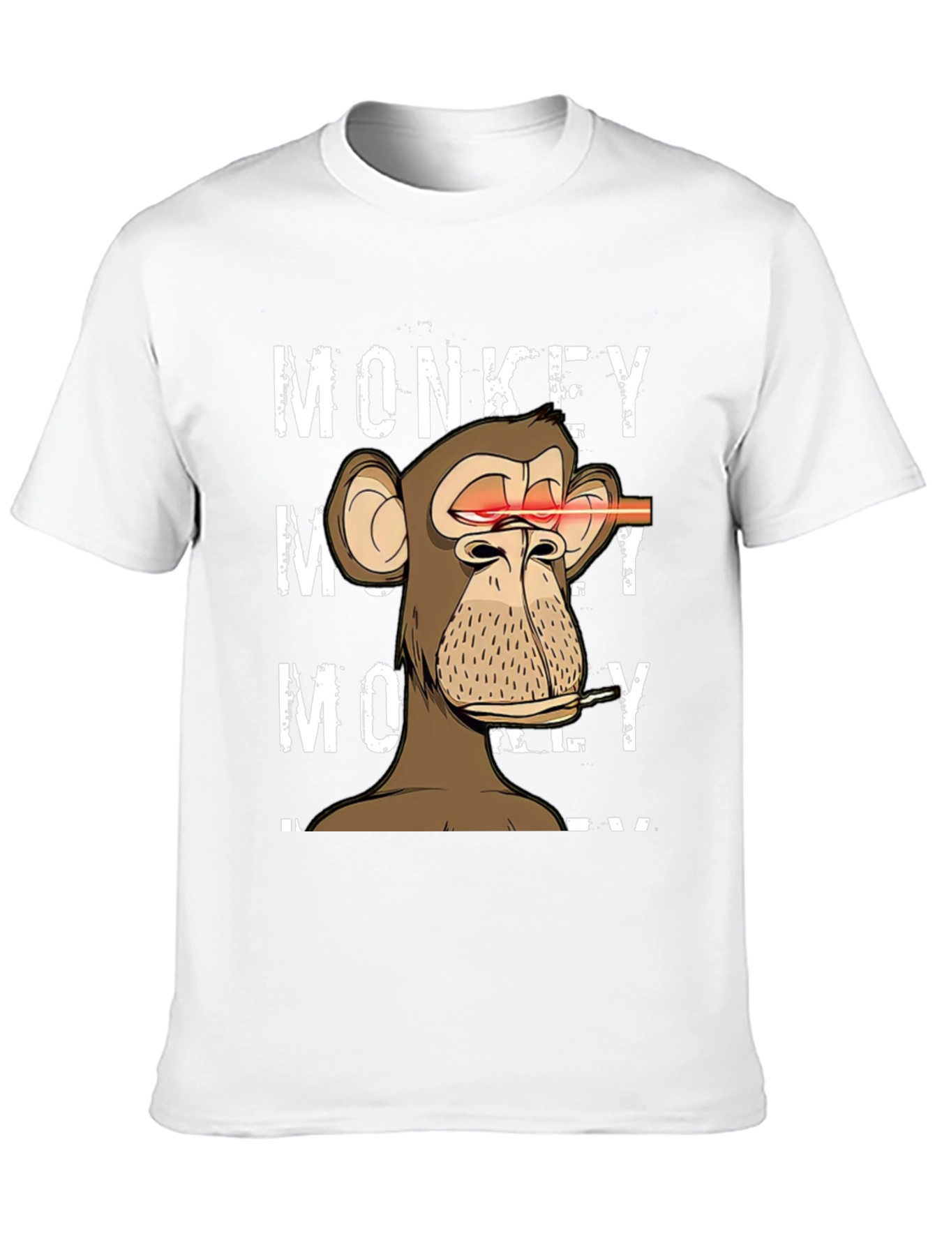 Monkey Laser Eyes Graphic T-Shirt