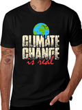 Climate Change is Real Graphic T-Shirt