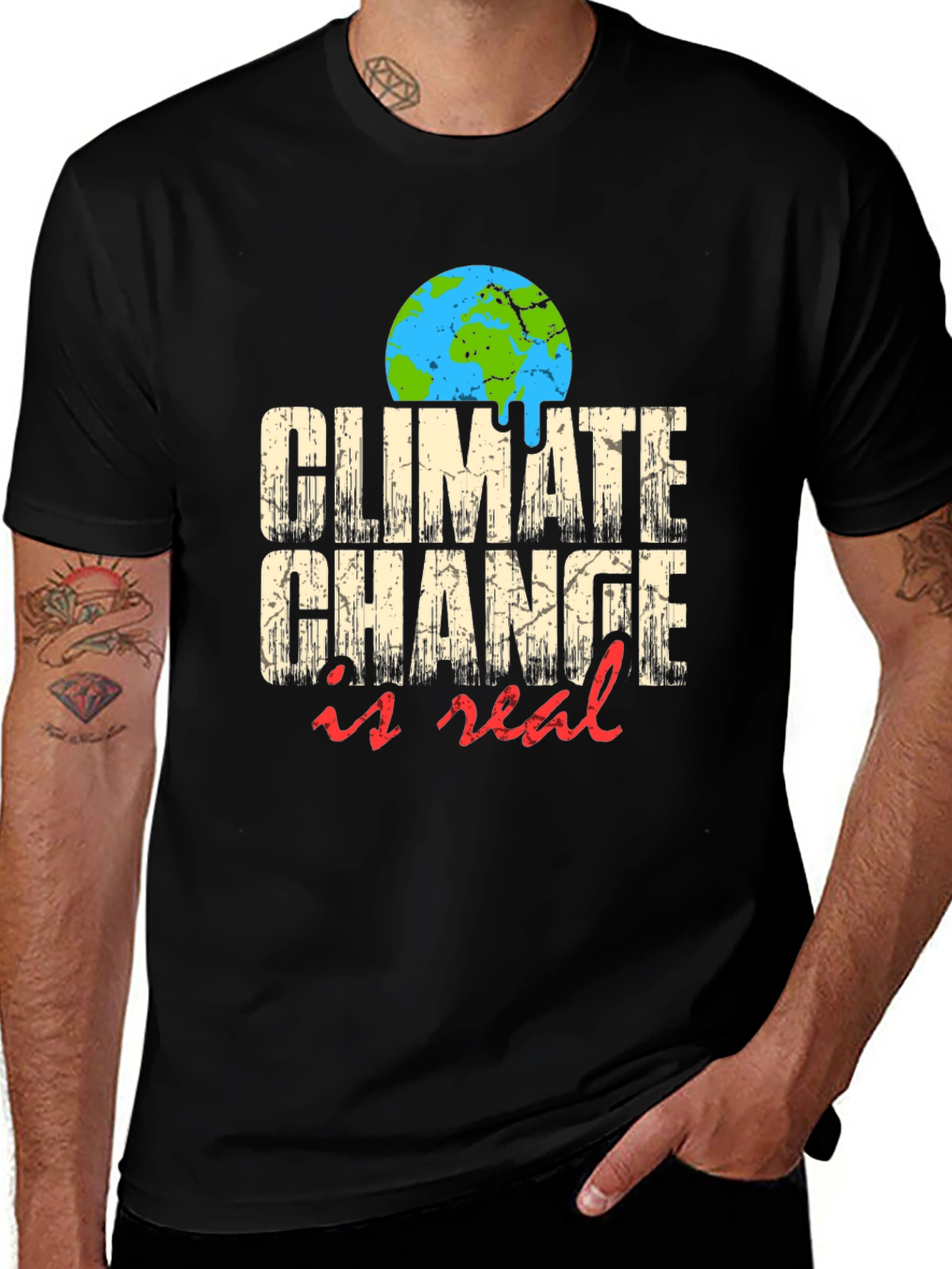 Climate Change is Real Graphic T-Shirt