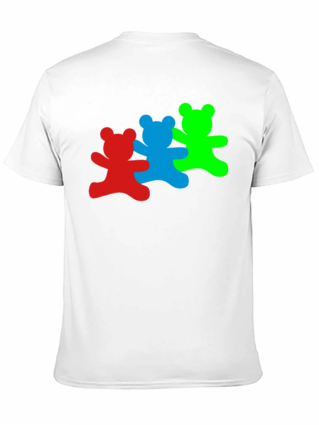 Dancing Bears Graphic Tee - Black Cotton T-Shirt
