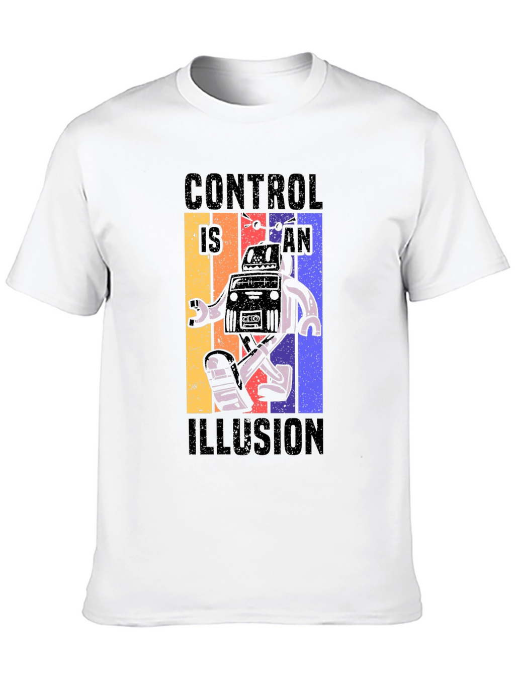 Control is an Illusion Robot Graphic Tee