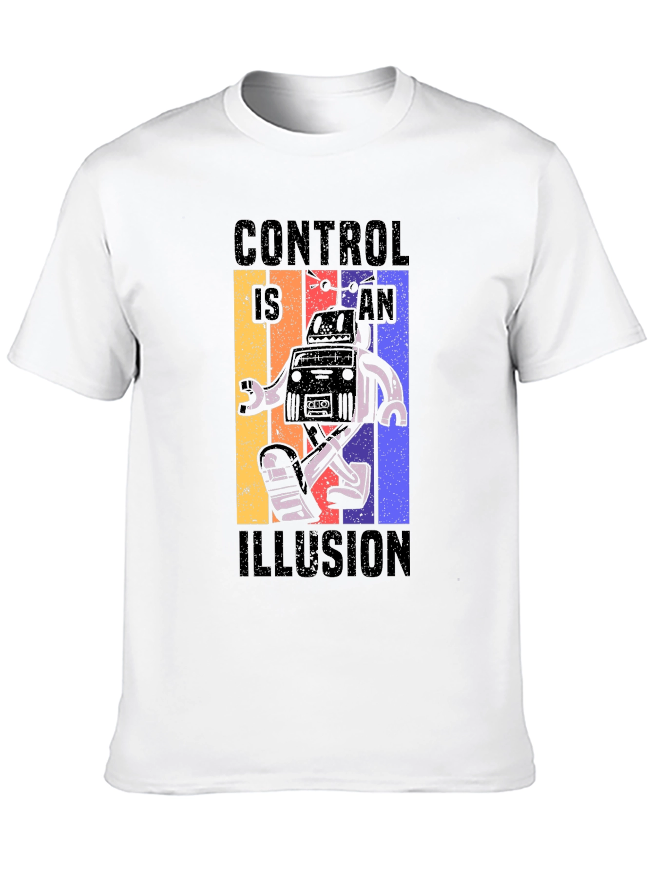 Control is an Illusion Robot Graphic Tee