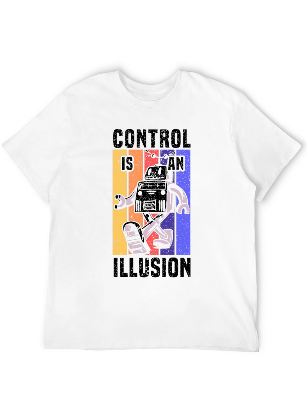 Control is an Illusion Robot Graphic Tee