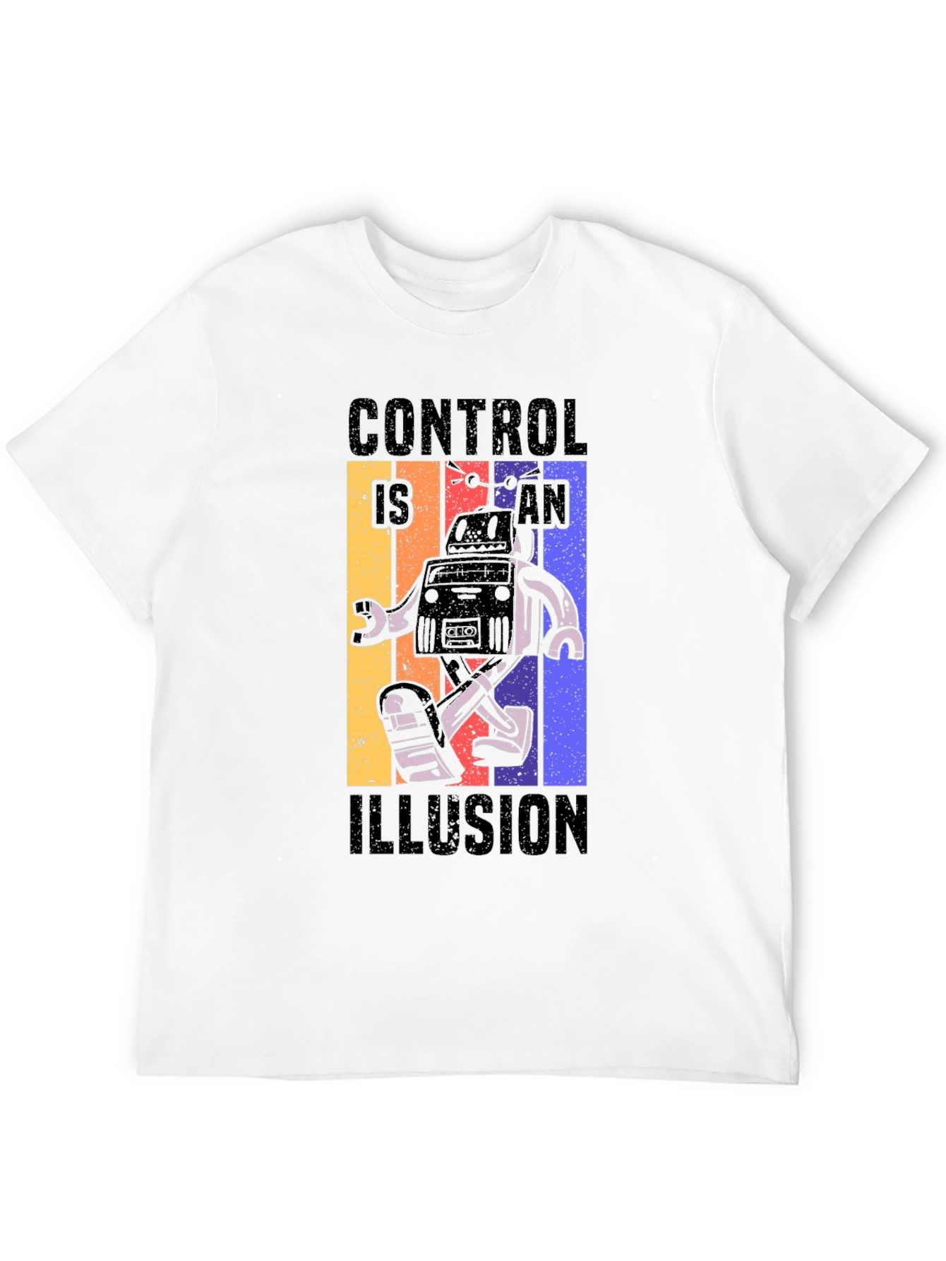 Control is an Illusion Robot Graphic Tee