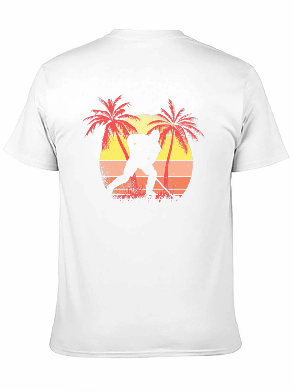 Tropical Hockey Player Graphic Tee