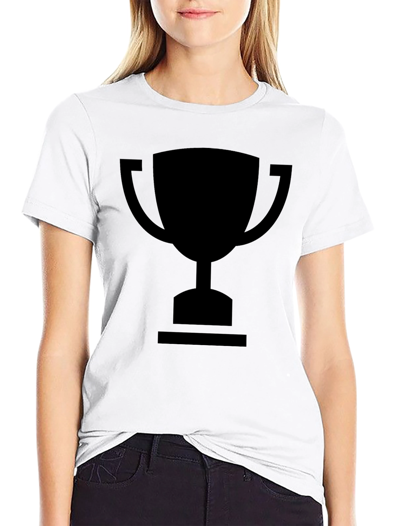 Trophy Graphic T-Shirt - Black Cotton Tee