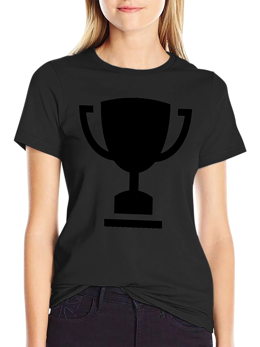 Trophy Graphic T-Shirt - Black Cotton Tee