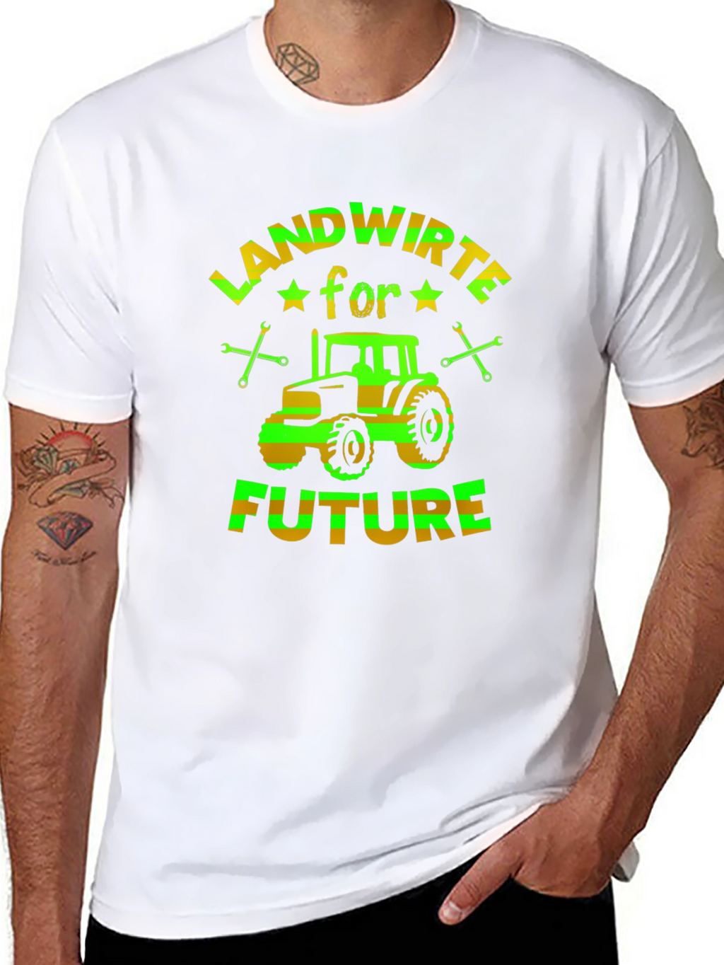 Landwirte for Future Tractor Graphic T-Shirt