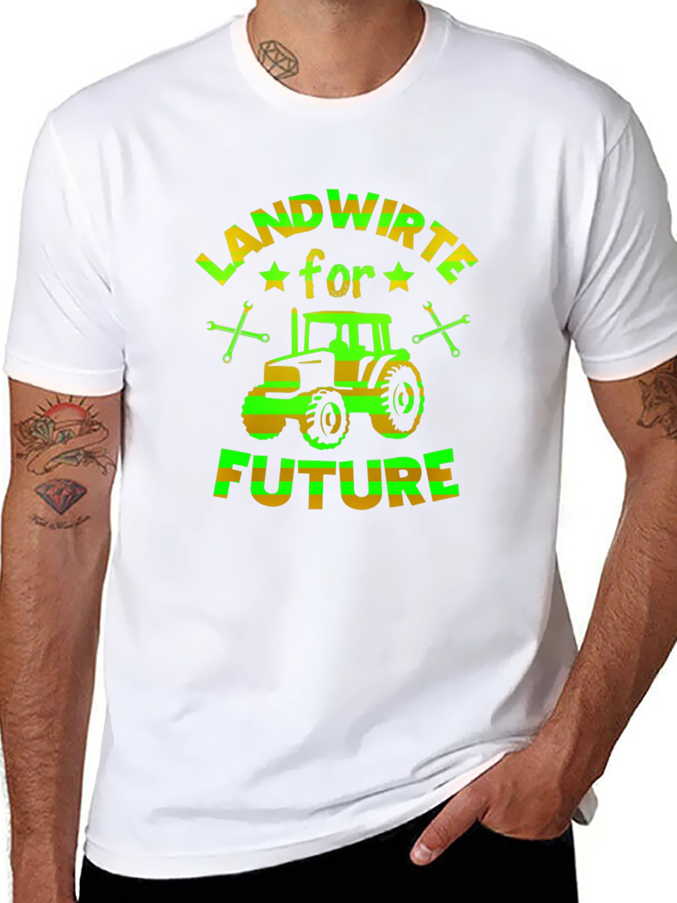 Landwirte for Future Tractor Graphic T-Shirt