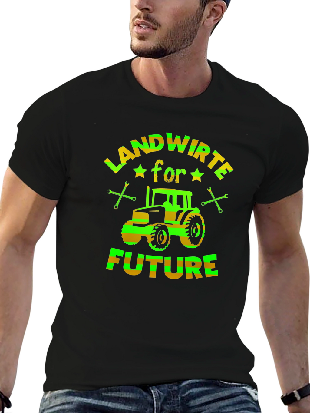 Landwirte for Future Tractor Graphic T-Shirt