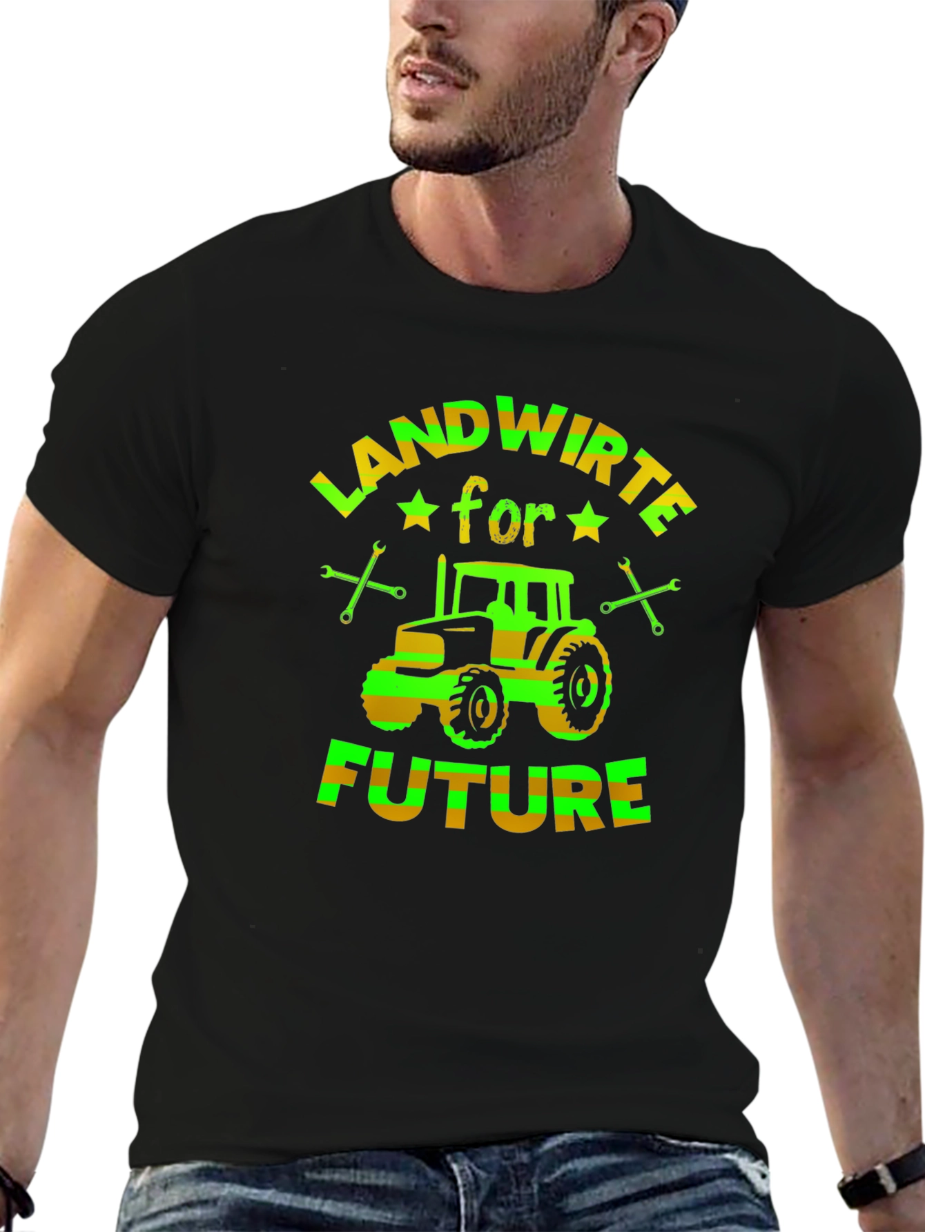 Landwirte for Future Tractor Graphic T-Shirt