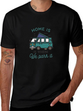 Home Is Where We Park It Camper Van T-Shirt