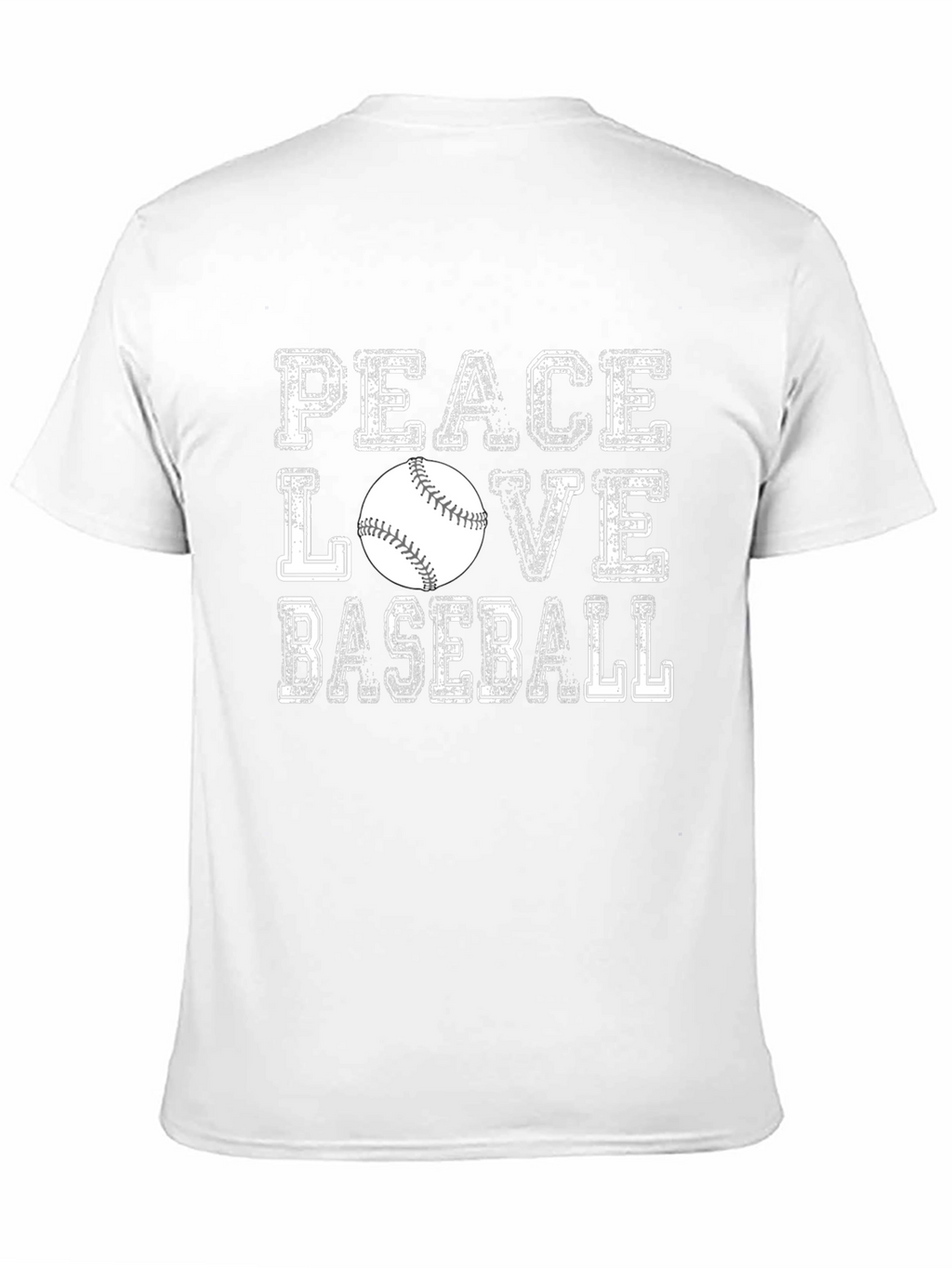 Peace Love Baseball Graphic Tee