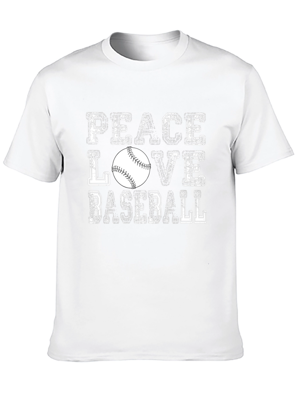 Peace Love Baseball Graphic Tee