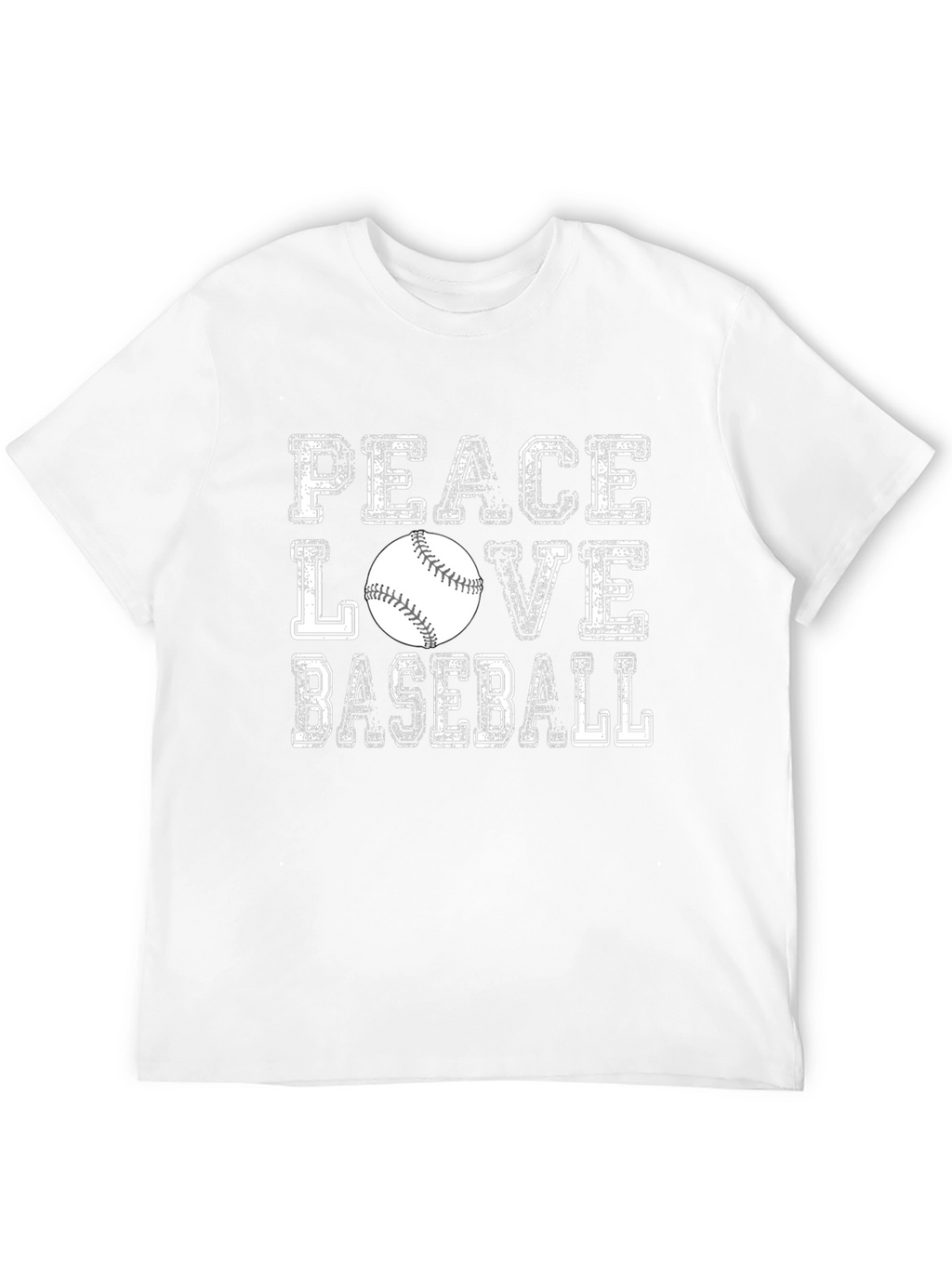 Peace Love Baseball Graphic Tee