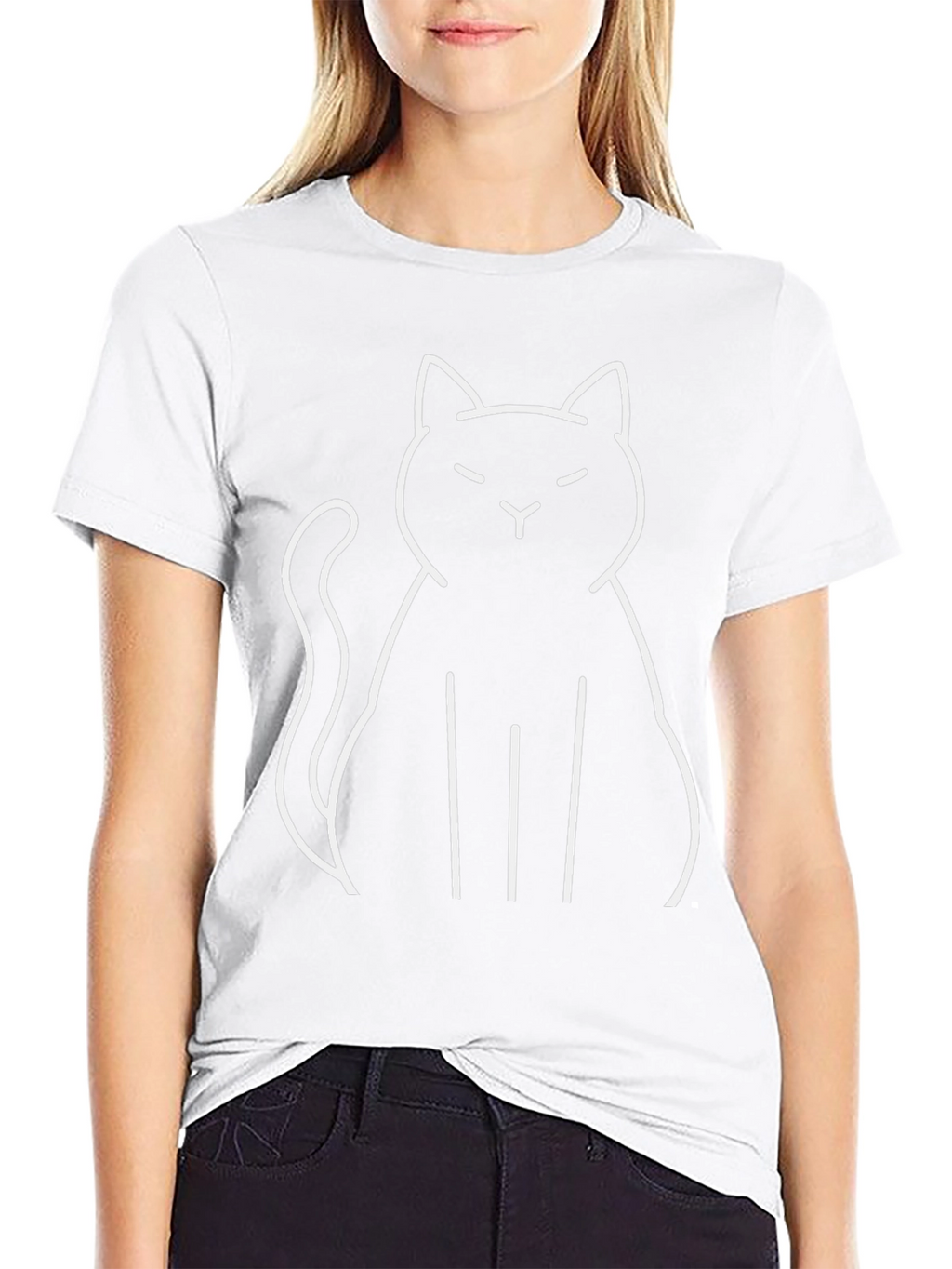 Cool Black Cat Graphic Tee